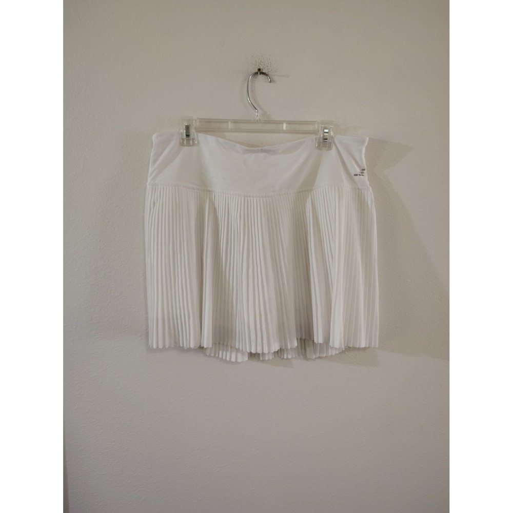 BCG Club Sports White Pleated Tennis Skort Womens XL Activewear Skirt